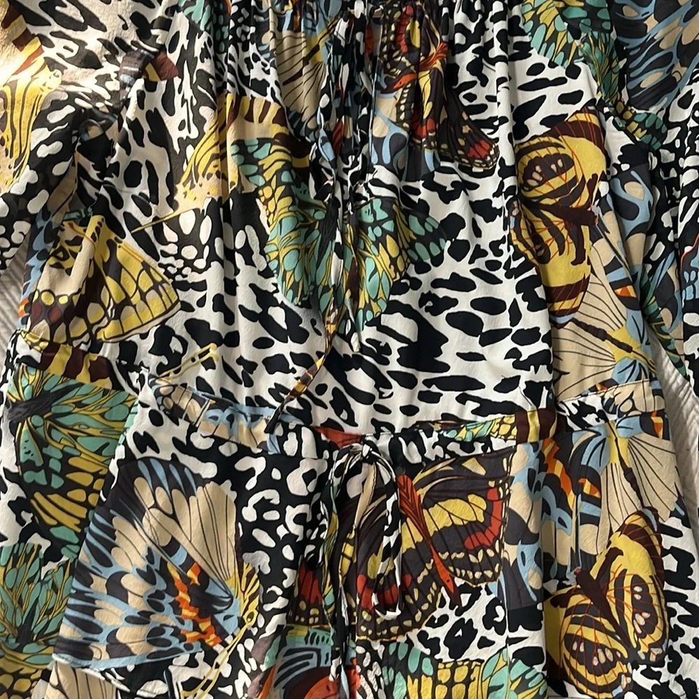 ALICE+OLIVIA butterfly silk blouse - Picture 3 of 8